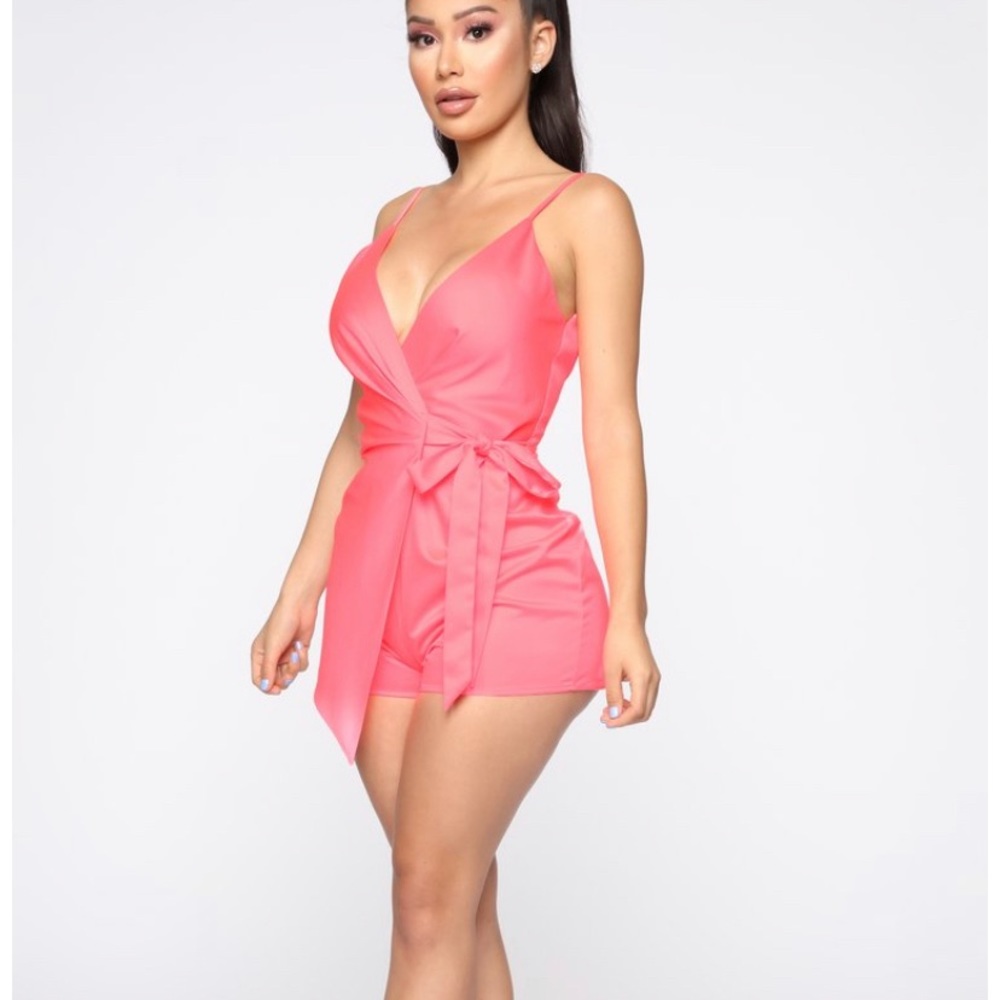 Romper with tie ( pink ) - Picture 1 of 5